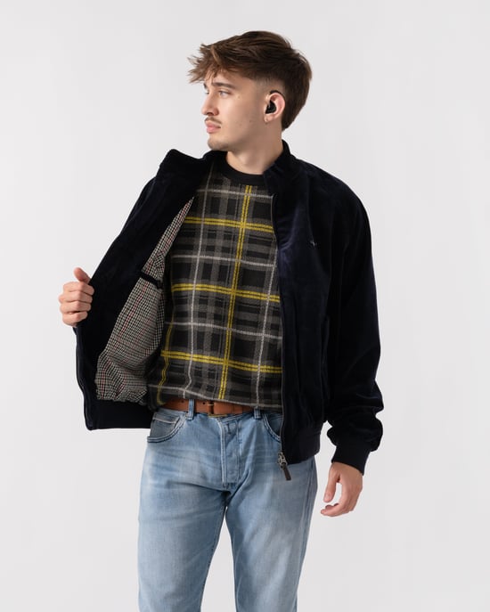 Harrington Jacket in Dark Blue - Image 2