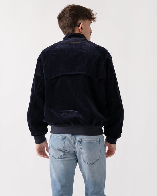 Harrington Jacket in Dark Blue - Image 3