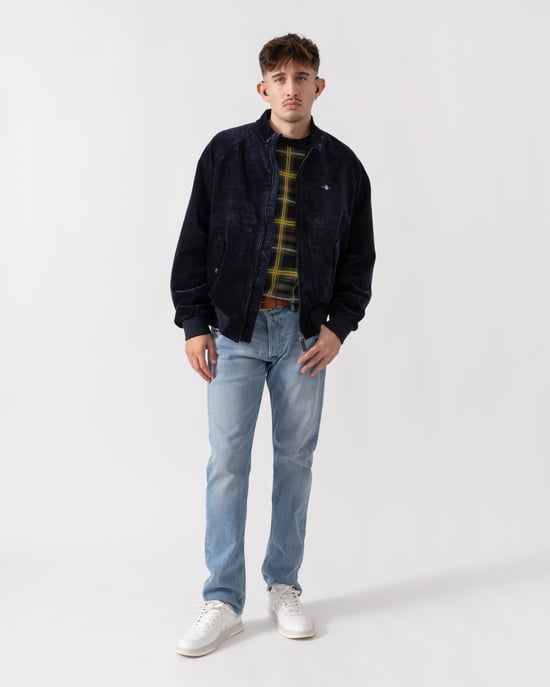 Harrington Jacket in Dark Blue - Image 6