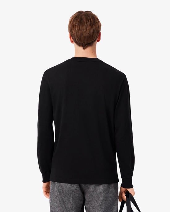 Long Sleeve T-Shirt in Black - Image 3