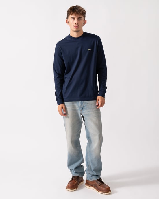 Long Sleeve T-Shirt in Dark Blue - Image 4