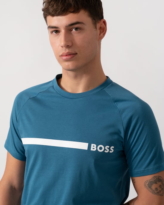 Slim Fit T-shirt i Blå - Image 4