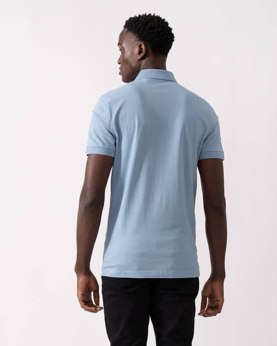 Passenger Slim-Fit Polo Shirt in Light Blue - Image 2