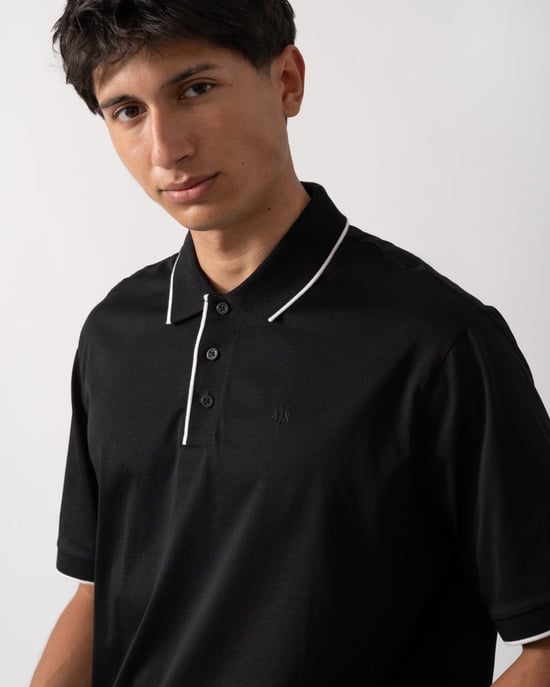 Polo Shirt in Black - Image 3