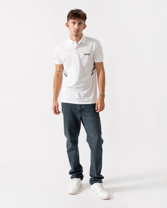 Paule TOC Polo Shirt in White - Image 4