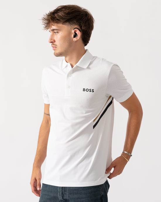 Paule TOC Polo Shirt in White - Image 5