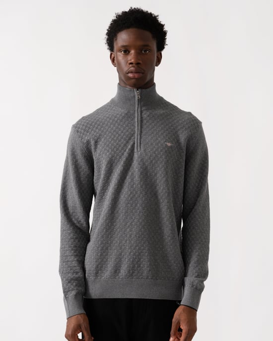Half Zip Jumper in Grey - Image 1