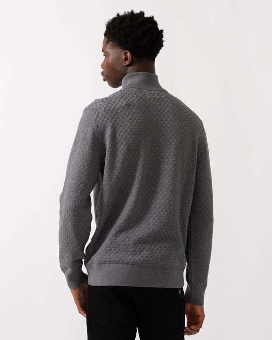 Half Zip Jumper in Grey - Image 2