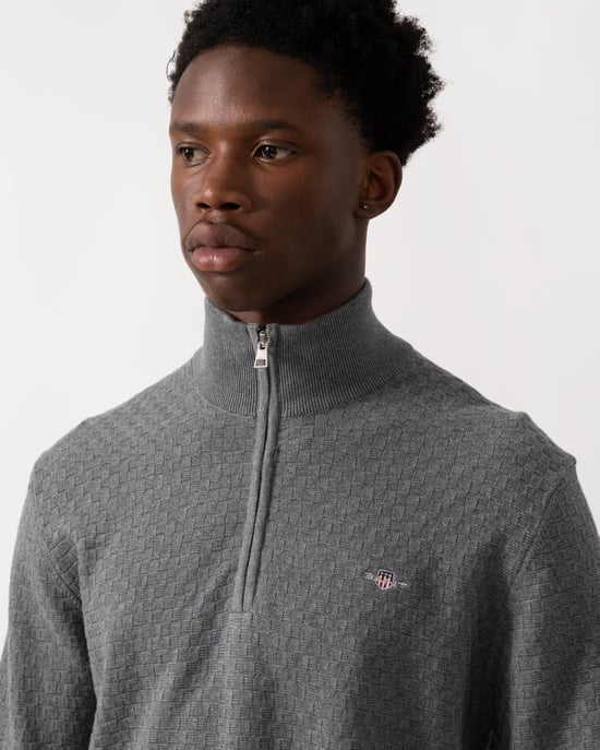 Half Zip Jumper in Grey - Image 4