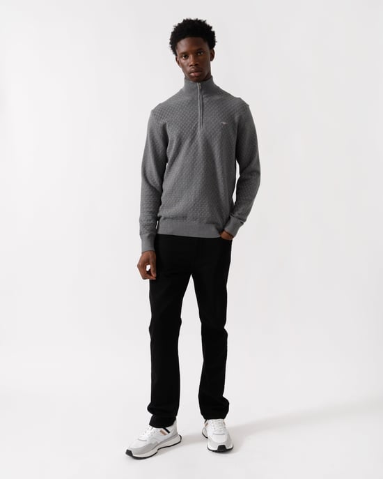 Half Zip Jumper in Grey - Image 5