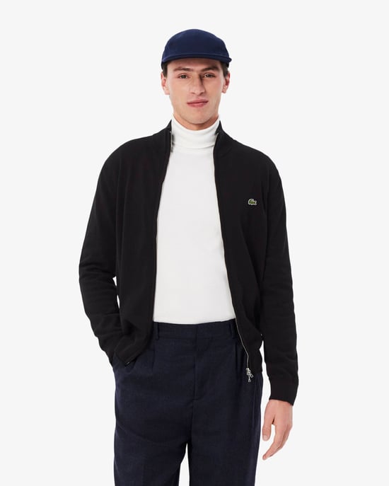 High Neck Sweater in Black - Image 1