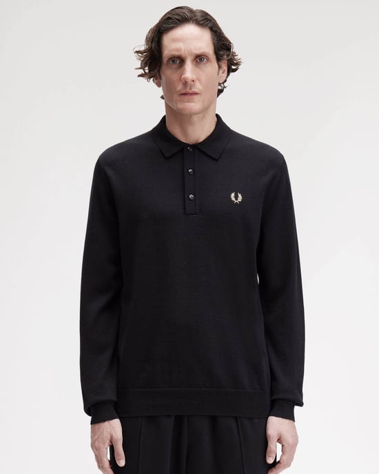 Classic Long Sleeve Shirt in Black - Image 1