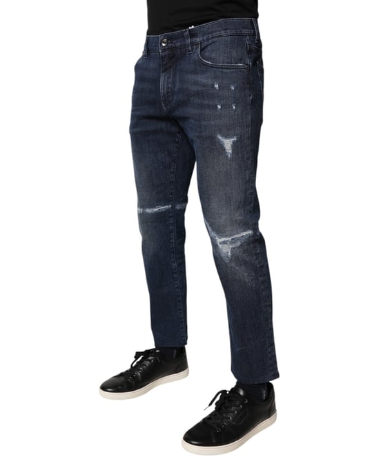 Distressed Straight Leg Jeans - Image 2