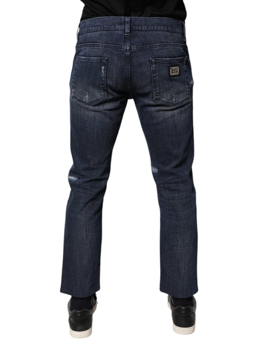 Distressed Straight Leg Jeans - Image 3