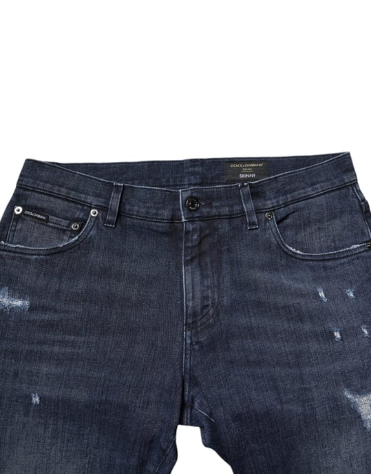 Distressed Straight Leg Jeans - Image 4