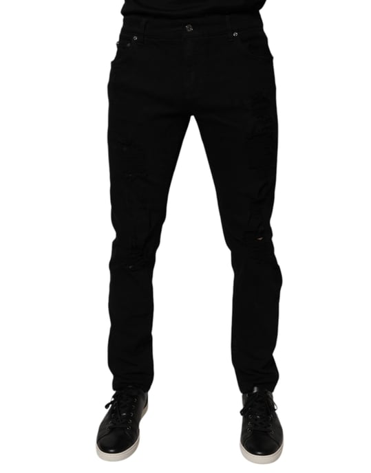 Slim Fit Versleten Jeans - Image 2
