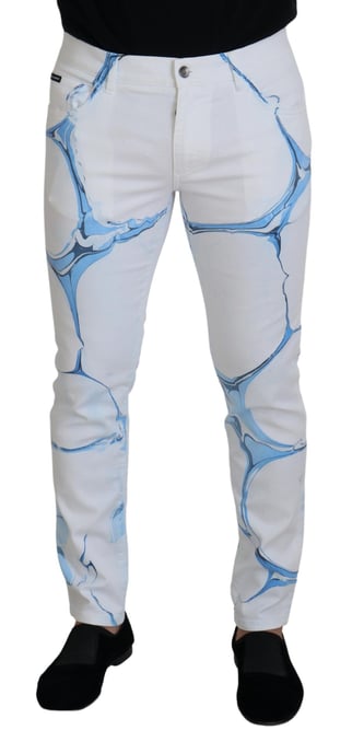 Geprinte Slimfit Jeans - Image 1