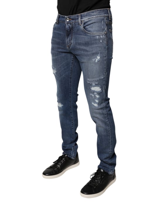 Slim Fit Gescheurde Jeans - Image 3