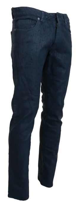 Slim Fit Texturerade Jeans - Image 2