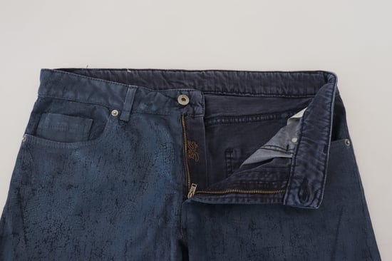 Slim Fit Texturerade Jeans - Image 4