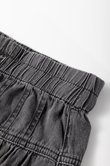Wide Leg Jeans Button Fly Drawstring - Image 5