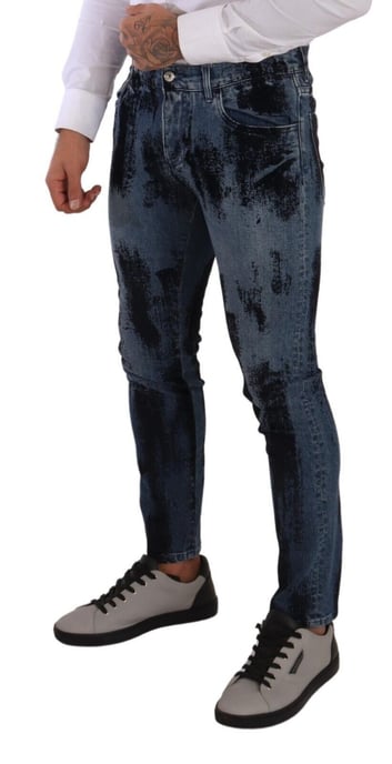 Färgsplatter Slim Jeans - Image 3