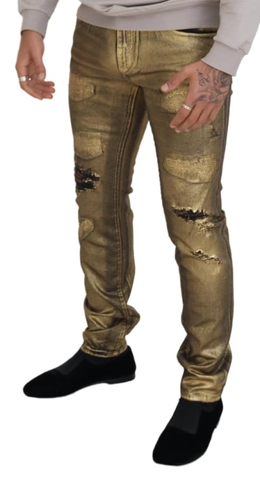 Rippade Slimfit Jeans - Image 4