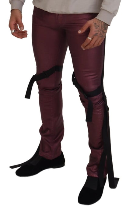 Metallic Broek Bourgogne - Image 4