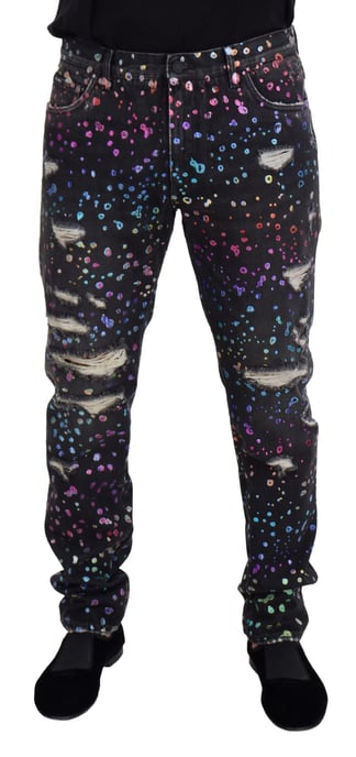 Regenboog Spat Verweerde Jeans Pan73302 - Image 1