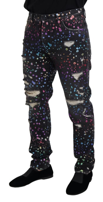 Regenboog Spat Verweerde Jeans Pan73302 - Image 2