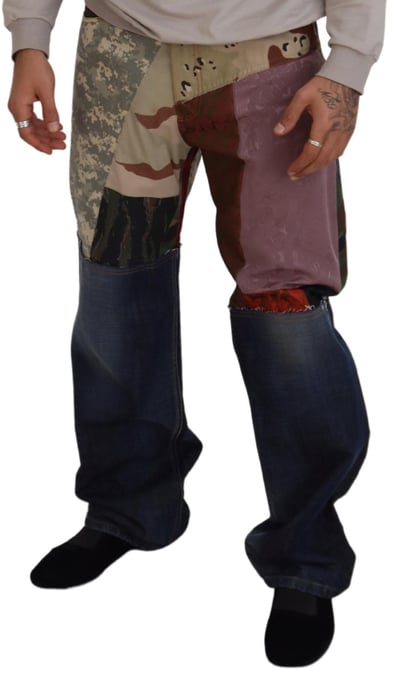 Patchwork Jeans Multicamouflage - Image 4