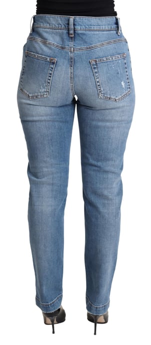 Dolce Gabbana Ripped Jeans Light Wash - Image 3