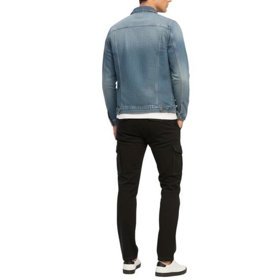 Mens Cargo Trousers Regular Fit Casual Stretch Cotton Cargo Combat Work Pants - Image 2