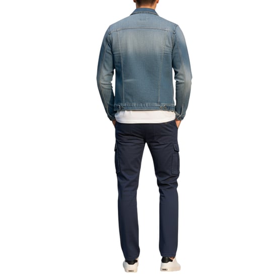 Mens Cargo Trousers Regular Fit Casual Stretch Cotton Cargo Combat Work Pants - Image 2