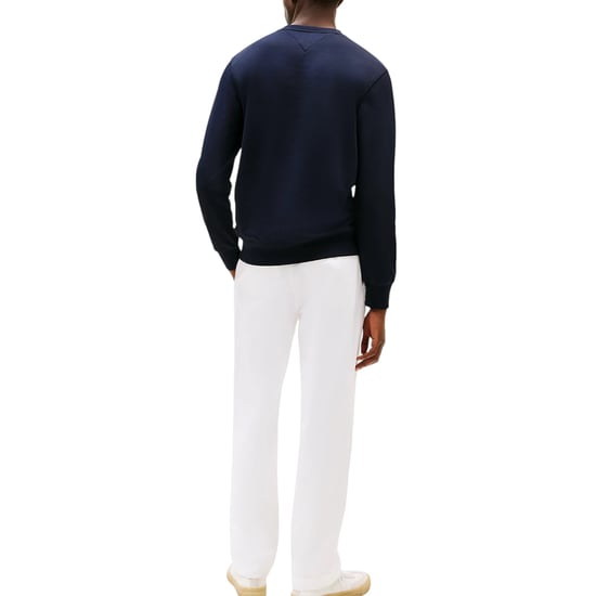 Tommy Hilfiger Mens Fleece Sweatshirt Embroidered Logo Pullover Crew Neck Jumper - Image 2