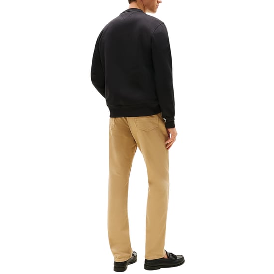 Tommy Hilfiger Mens Fleece Sweatshirt Embroidered Logo Pullover Crew Neck Jumper - Image 2