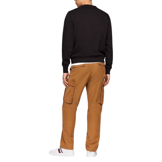 Tommy Hilfiger Mens Fleece Sweatshirt Embroidered Logo Pullover Crew Neck Jumper - Image 3