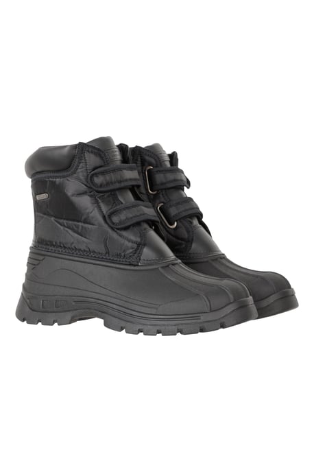 'Grit' Women's Short Muck Boots with Touch Strap Fastening Cushioned Footbed Hiking Shoes Black - Image 1