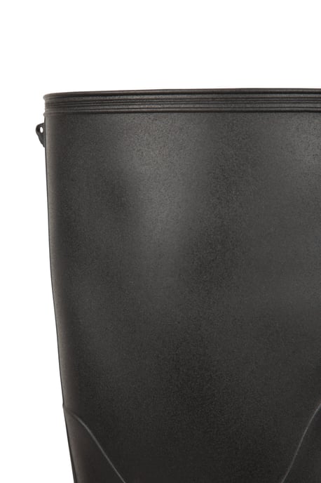 Kids Plain Wellies PVC Outer Deep Lugs Waterproof Outdoors Rain Boots Black - Image 6