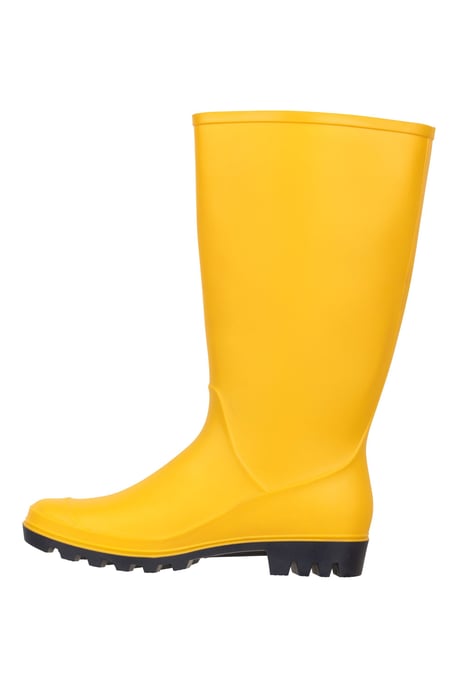 'Splash' Women's Wellies EVA Cushioning Waterproof Rain Boots Mustard - Image 4