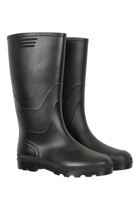 'Wade' Men's Wellies Waterproof Quick Wicking Breathable Boots Black - Image 1