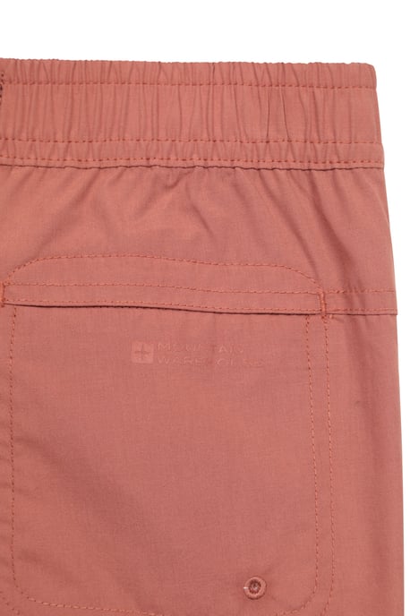 'Active' Kids Trousers with Multiple Pockets Hook & Loop Closure Quick Drying Pants Rust - Image 5