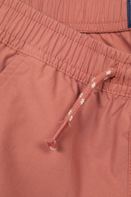 'Active' Kids Trousers with Multiple Pockets Hook & Loop Closure Quick Drying Pants Rust - Image 6