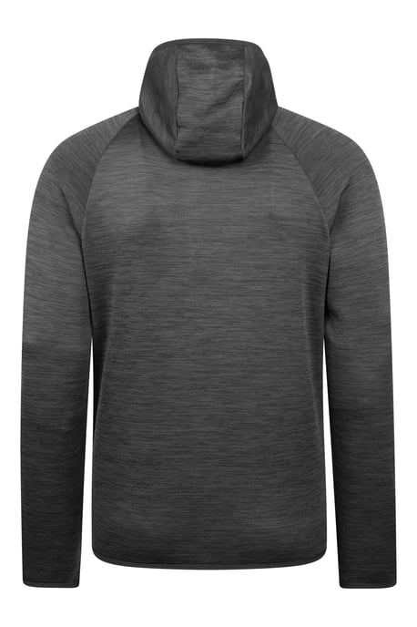'Marker' Men's Active Hoodie Quick Wicking Breathable Running Gym Jumper Grey - Image 3