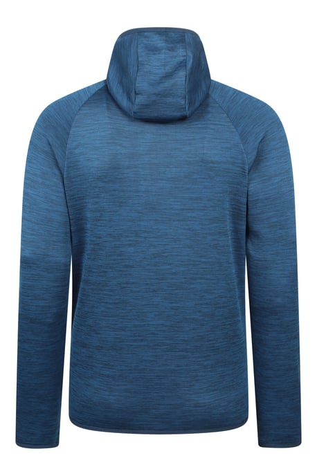 'Marker' Men's Active Hoodie Quick Wicking Breathable Running Gym Jumper Dark Blue - Image 2