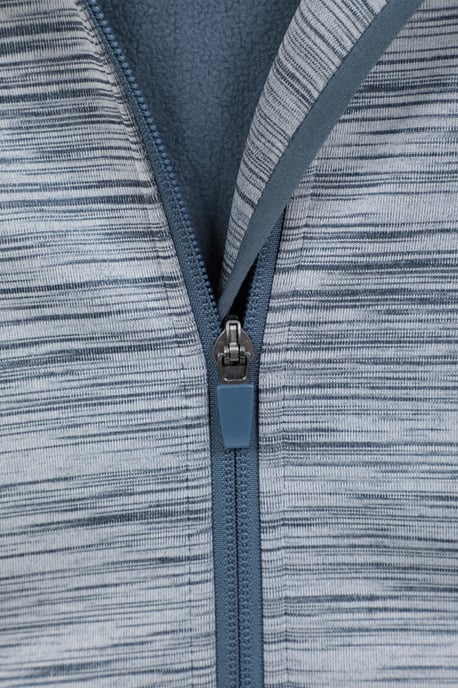 'IsoCool Dynamic Chakra' Women's Hoodie with Chin Guard Cosy Jacket Navy/Blue - Image 5