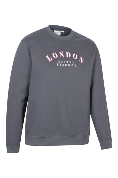 Regional Men's London Sweatshirt Crew Neck Comfy Everyday Pullover Charcoal - Image 2