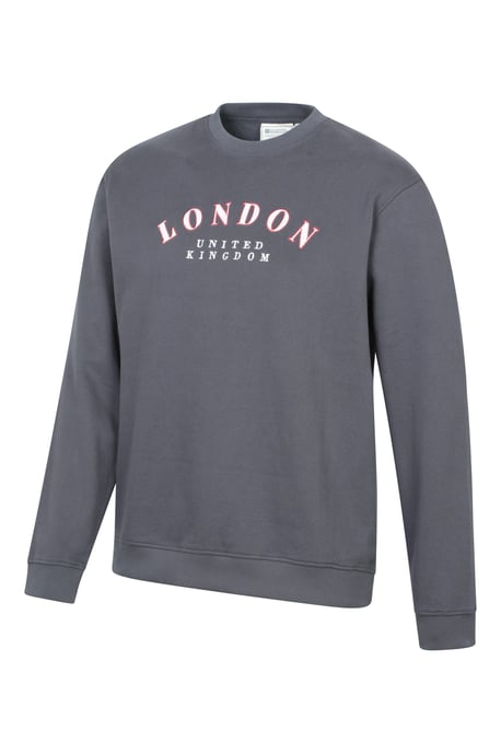 Regional Men's London Sweatshirt Crew Neck Comfy Everyday Pullover Charcoal - Image 4