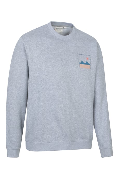 Regional Men's Cornwall Graphic Sweatshirt Crew Neck Comfy Pullover Light Grey - Image 2