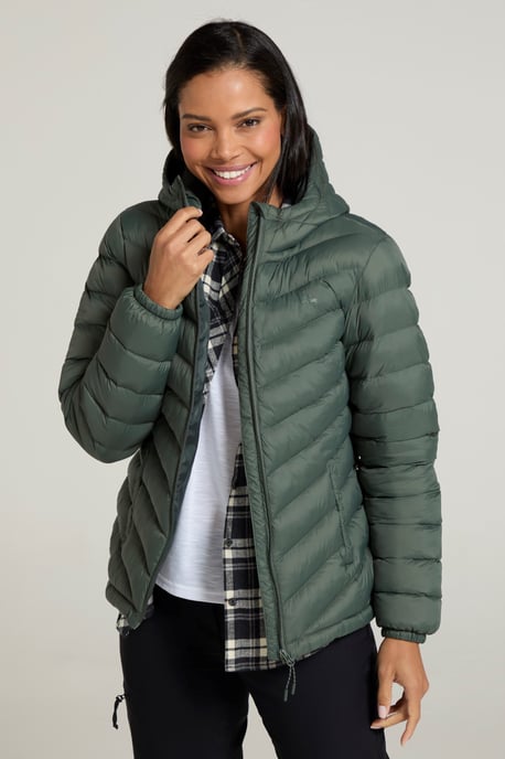 'Seasons' Women's Padded Jacket Water Resistant Insulated Winter Coat Olive - Image 2